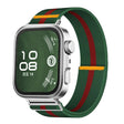 For Huawei Watch Fit3 / Fit4 / Fit4 Pro Adjustable Single Loop Elastic Nylon Watch Band(Green Red) - free shipping - PMC TechLife - Order now!