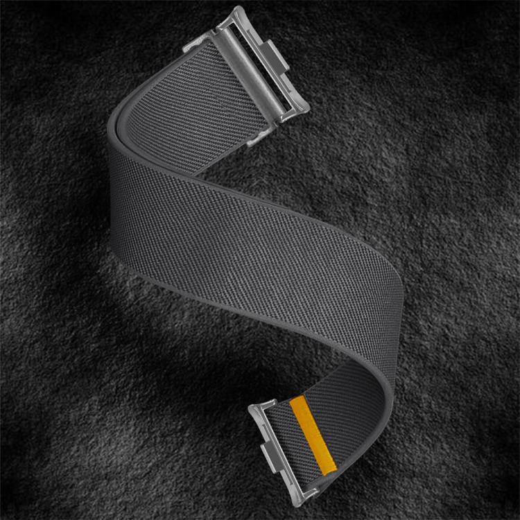 For Xiaomi Smart Band 9 Pro / Redmi Watch 5 Adjustable Single Loop Elastic Nylon Watch Band(Gray)
