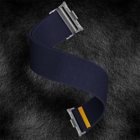 For Xiaomi Smart Band 9 Pro / Redmi Watch 5 Adjustable Single Loop Elastic Nylon Watch Band(Dark Blue)