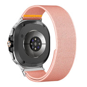 For Samsung Galaxy Watch8 / Watch8 Classic Adjustable Single Loop Elastic Nylon Watch Band(Pink)