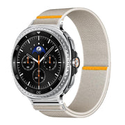 For Samsung Galaxy Watch8 / Watch8 Classic Adjustable Single Loop Elastic Nylon Watch Band(Starlight)