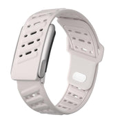 Reverse Buckle Sports Breathable Silicone Watch Band For WHOOP 5.0 Electrocardiogram(Starlight)