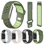 Reverse Buckle Sports Breathable Silicone Watch Band For WHOOP 5.0 Electrocardiogram(Starlight)