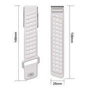 Reverse Buckle Sports Breathable Silicone Watch Band For WHOOP 5.0 Regular(Starlight)