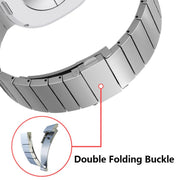 For Samsung Galaxy Watch8 / Watch8 Classic Integrated One Bead Stainless Steel Watch Band(Silver)