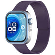 For Huawei Watch Fit4 / Fit4 Pro / Fit3 Lychee Texture Soft Magnetic Silicone Watch Band(Dark Purple) - free shipping - PMC TechLife - Order now!