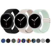 For Samsung Galaxy Watch8 / Watch8 Classic Loop Magnetic Buckle Braided Nylon Watch Band(Reddish Cherry)