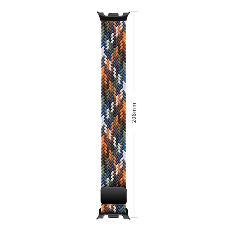 For Samsung Galaxy Watch8 / Watch8 Classic Loop Magnetic Buckle Braided Nylon Watch Band(Space Gray)