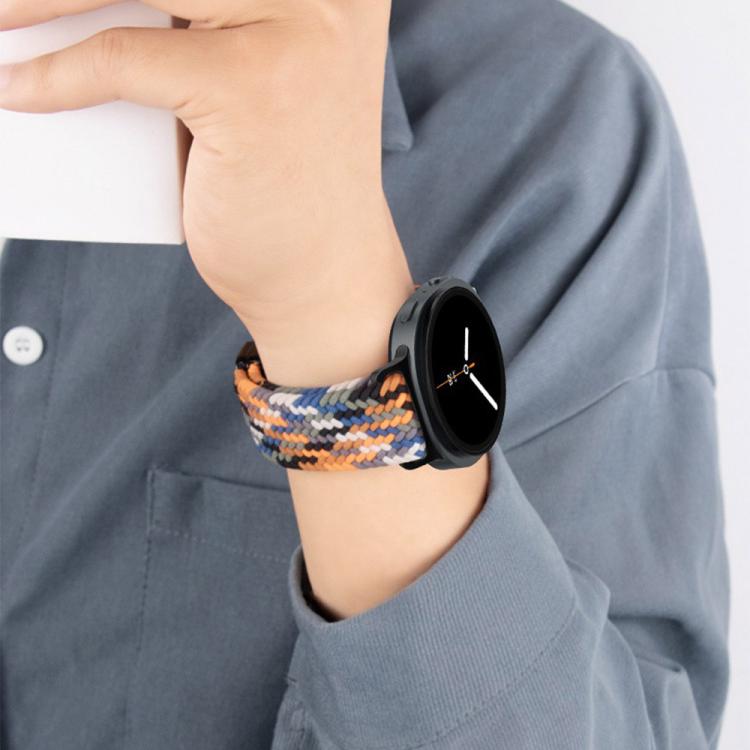For Samsung Galaxy Watch8 / Watch8 Classic Loop Magnetic Buckle Braided Nylon Watch Band(Reddish Cherry)