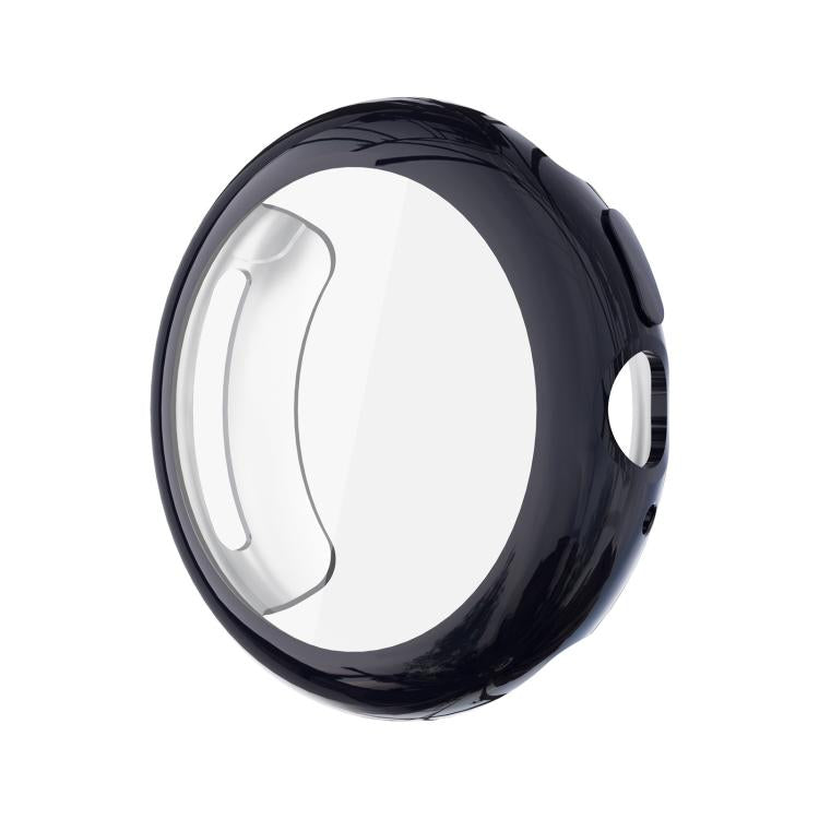For Google Pixel Watch4 45mm Full Coverage Electroplated TPU Watch Protective Cover(Black)