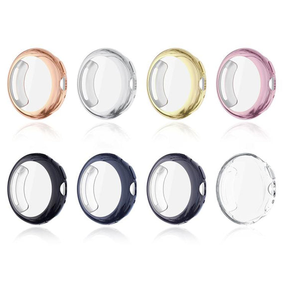 For Google Pixel Watch4 41mm Full Coverage Electroplated TPU Watch Protective Cover(Silver)