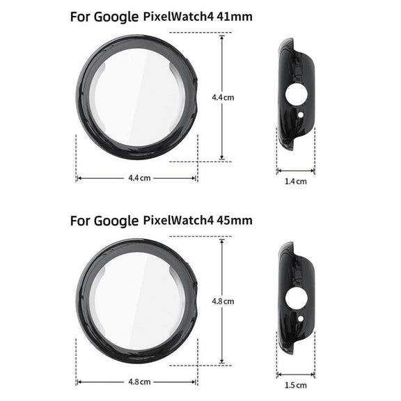 For Google Pixel Watch4 45mm Full Coverage Electroplated TPU Watch Protective Cover(Gun Metal)