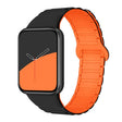 For Xiaomi Smart Band 9 Pro / Redmi Watch 5 Tri-Beads Magnetic Silicone Watch Band(Black Orange) - free shipping - PMC TechLife - Order now!