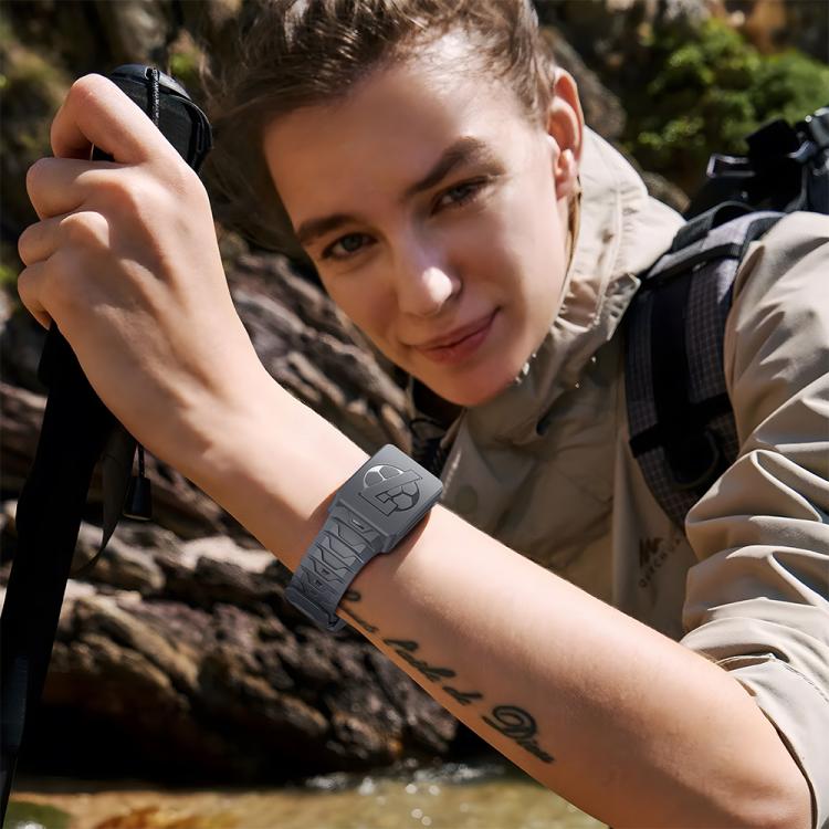 For WHOOP 4.0  Integrated TPU Watch Band(Gray)