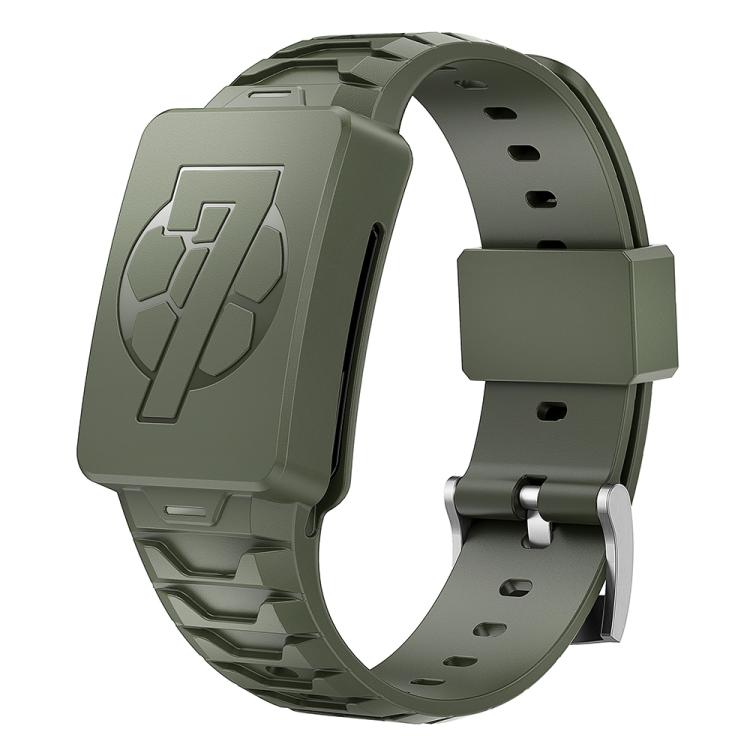 For WHOOP 4.0  Integrated TPU Watch Band(Army Green)