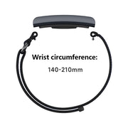 For Amazfit Helio Strap Metal Ring Two Sections Nylon Hook and Loop Fastener Watch Band(Smokey Purple)