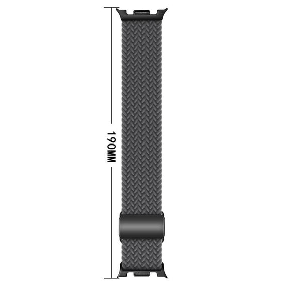 For Samsung Galaxy Watch8 / Watch8 Classic Magnetic Buckle Braided Nylon Watch Band(Starlight)