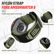 For Samsung Galaxy Watch8 / Watch8 Classic Two Sections Nylon Hook And Loop Fastener Watch Band(Gray)