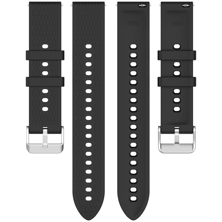 For OnePlus Watch 3 43mm Rhombic Texture Groove Silicone Watch Band(White)