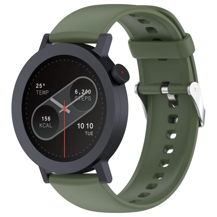 For CMF Watch 3 Pro / CMF Watch Pro2 Solid Color Silicone Watch Band(Dark Green)