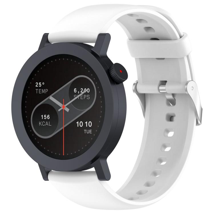 For CMF Watch 3 Pro / CMF Watch Pro2 Solid Color Silicone Watch Band(White)