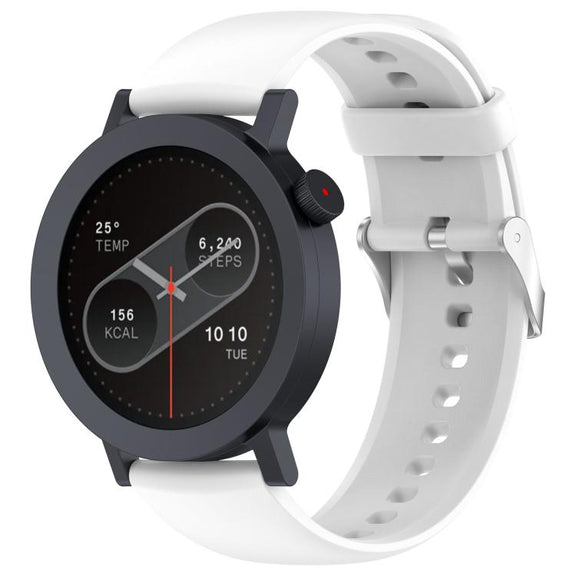 For CMF Watch 3 Pro / CMF Watch Pro2 Solid Color Silicone Watch Band(White)