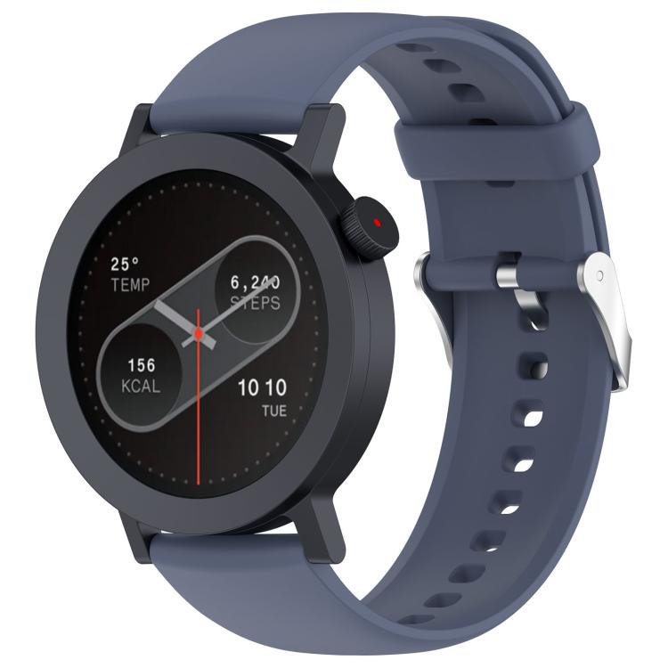 For CMF Watch 3 Pro / CMF Watch Pro2 Solid Color Silicone Watch Band(Blue Gray)