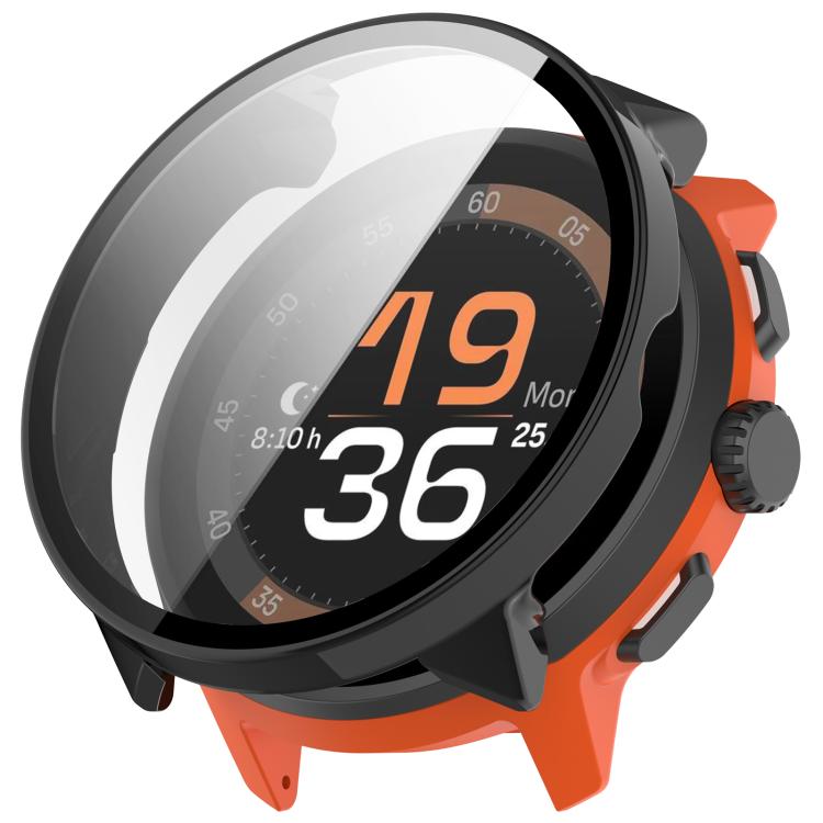 For Suunto Run Tempered Film Integrated PC Watch Protective Cover(Black)