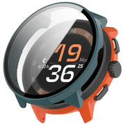 For Suunto Run Tempered Film Integrated PC Watch Protective Cover(Pine Green)
