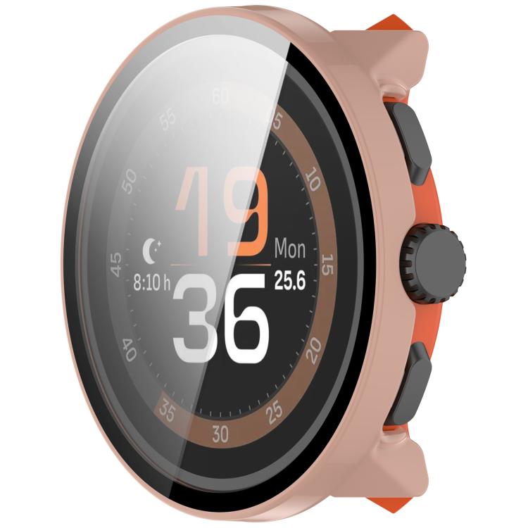 For Suunto Run Tempered Film Integrated PC Watch Protective Cover(Pink)