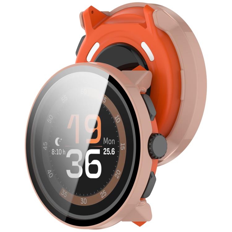 For Suunto Run Tempered Film Integrated PC Watch Protective Cover(Pink)