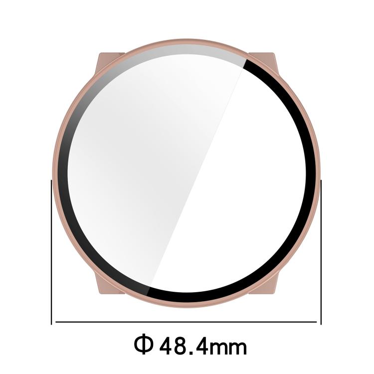 For Suunto Run Tempered Film Integrated PC Watch Protective Cover(Ink Blue)