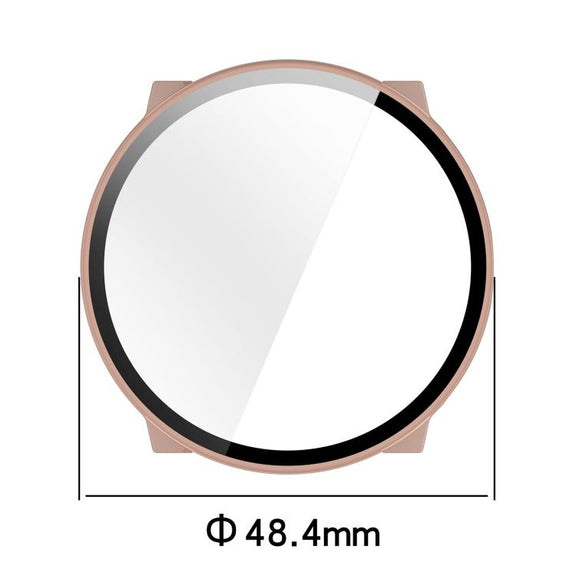 For Suunto Run Tempered Film Integrated PC Watch Protective Cover(Ivory White)