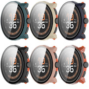 For Suunto Run Tempered Film Integrated PC Watch Protective Cover(Pine Green)