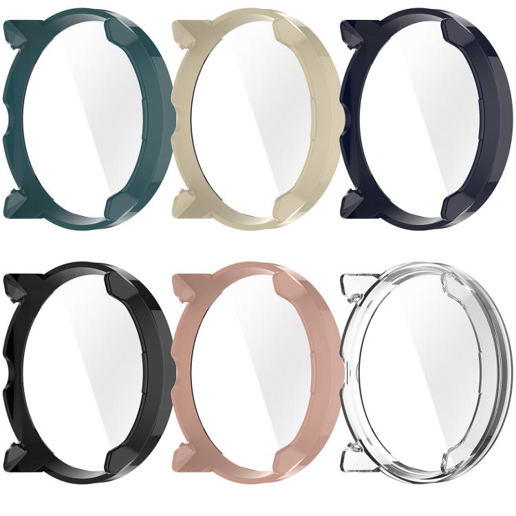 For Suunto Run Tempered Film Integrated PC Watch Protective Cover(Ivory White)