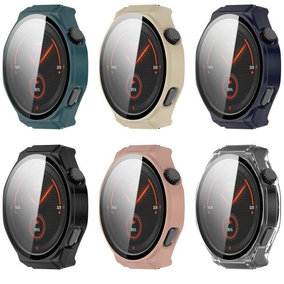 For Honor Watch 5 Ultra Tempered Film Integrated PC Watch Protective Cover(Pink)