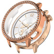 For OnePlus Watch 3 43mm Single Row Diamond Half Coverage Hollow PC Watch Protective Cover(Rose Gold) - free shipping - PMC TechLife - Order now!