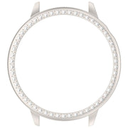 For OnePlus Watch 3 43mm Single Row Diamond Half Coverage Hollow PC Watch Protective Cover(Glossy Starlight Color)