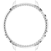 For OnePlus Watch 3 43mm Single Row Diamond Half Coverage Hollow PC Watch Protective Cover(Transparency)