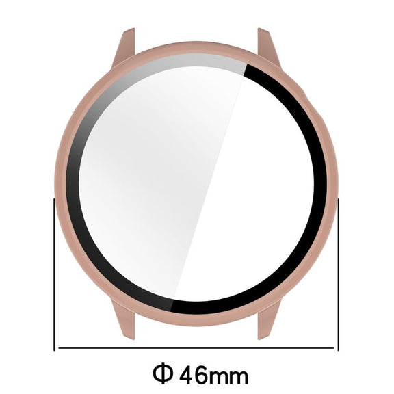 For OnePlus Watch 3 43mm Tempered Film Integrated PC Watch Protective Cover(Black)