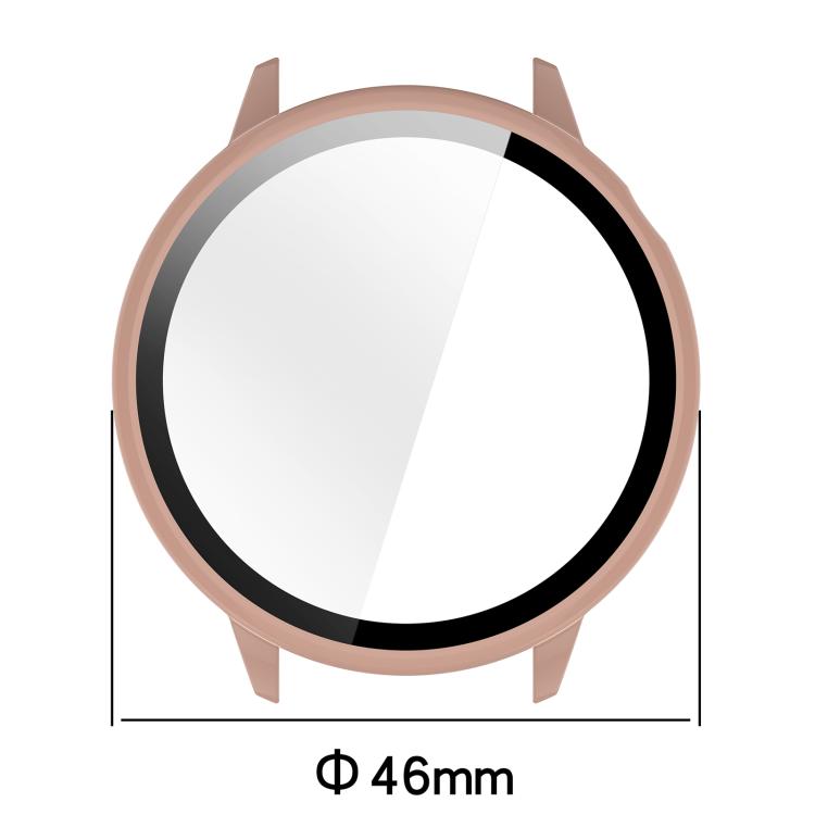 For OnePlus Watch 3 43mm Tempered Film Integrated PC Watch Protective Cover(Ivory White)