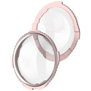 For Insta360 X5 Rotating Optical Tempered Glass Lens Guard Protective Cover(Pink)