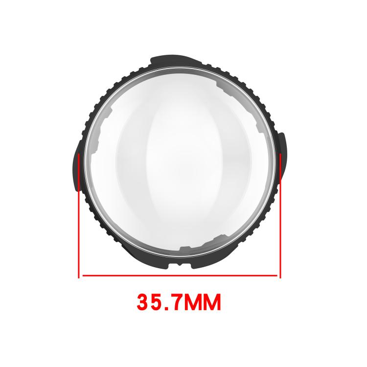 For Insta360 X5 Rotating Optical Tempered Glass Lens Guard Protective Cover(Silver)
