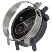 For CMF Watch 3 Pro Half Coverage Hollowed PC Watch Protective Cover(Titanium Steel Color)
