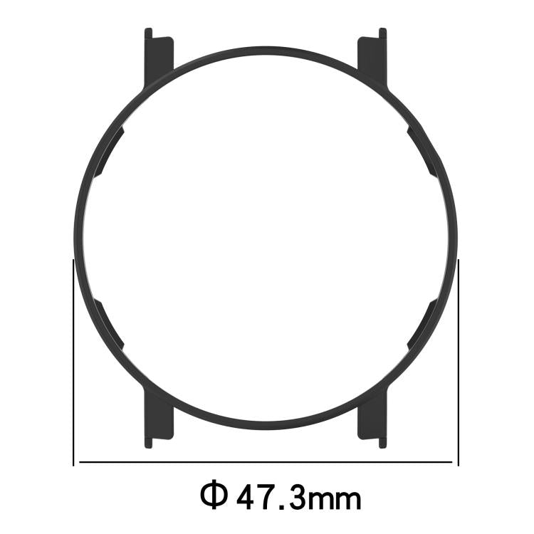 For CMF Watch 3 Pro Half Coverage Hollowed PC Watch Protective Cover(Black)