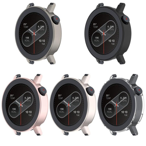 For CMF Watch 3 Pro Half Coverage Hollowed PC Watch Protective Cover(Titanium Steel Color)
