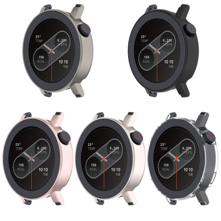 For CMF Watch 3 Pro Half Coverage Hollowed PC Watch Protective Cover(Black)