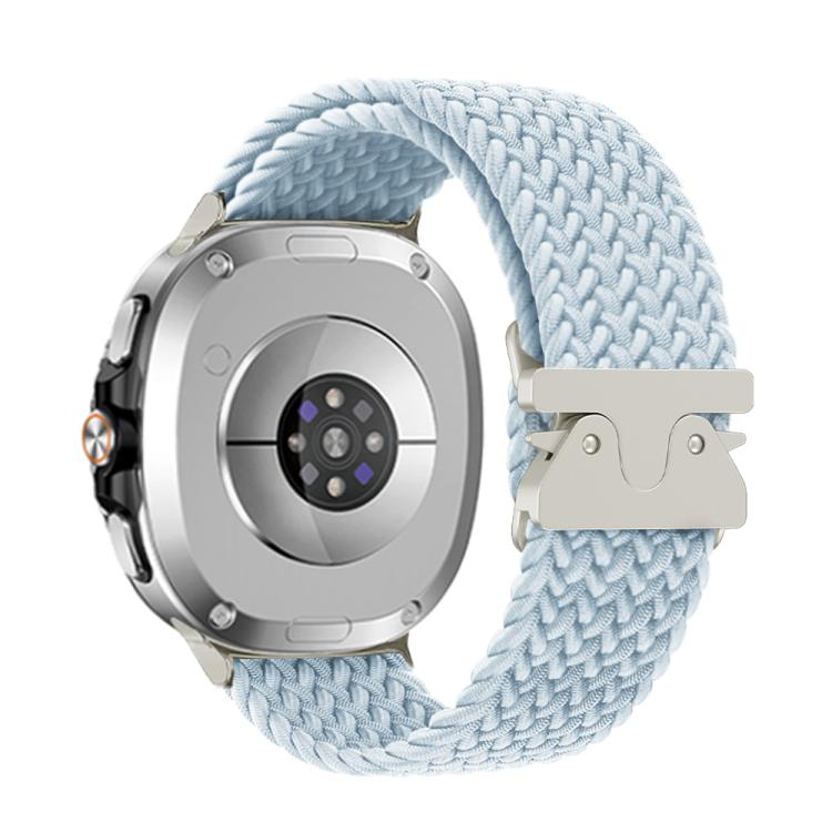 For Samsung Galaxy Watch8 / Watch8 Classic Parachute Buckle Braided Nylon Watch Band(Misty Blue)