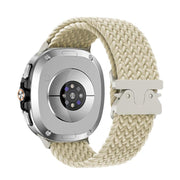 For Samsung Galaxy Watch8 / Watch8 Classic Parachute Buckle Braided Nylon Watch Band(Starlight)