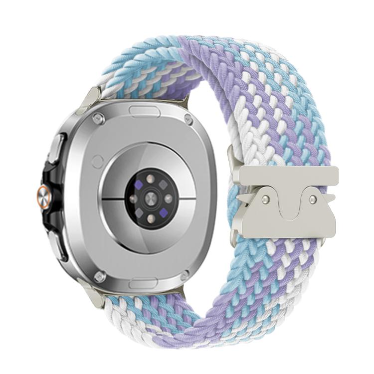 For Samsung Galaxy Watch8 / Watch8 Classic Parachute Buckle Braided Nylon Watch Band(Violet)